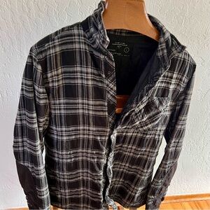 AllSaints Spitalfields Shacket Quilted Jack’s Place Shirt Jacket Metal Inserts L